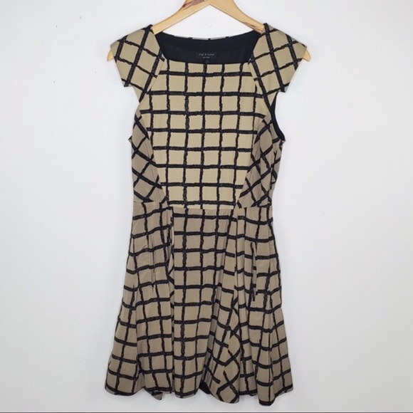 Rag & Bone Lori windowpane check fit & Flair dress - Picture 5 of 7
